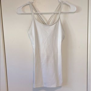 Lululemon White Workout Tank